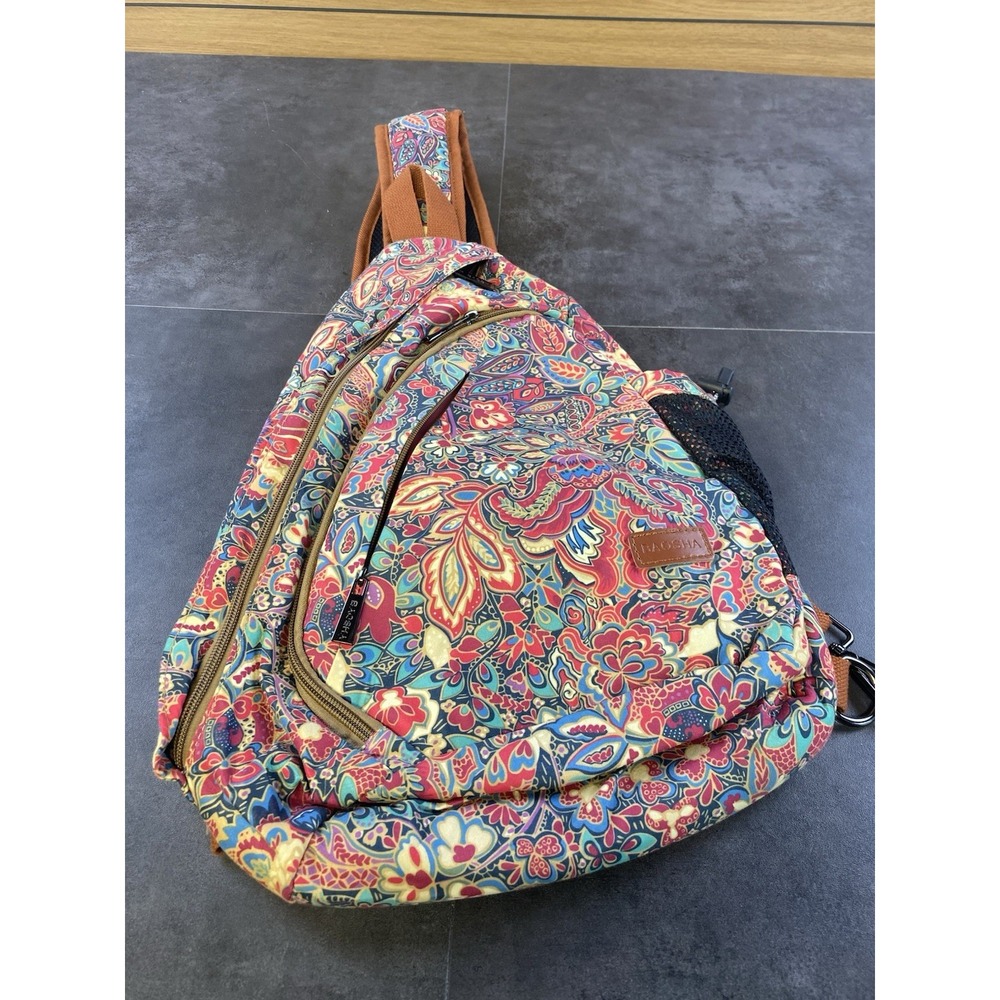 Baosha Floral Slingback/Backback Crossbody Hiking Daypack